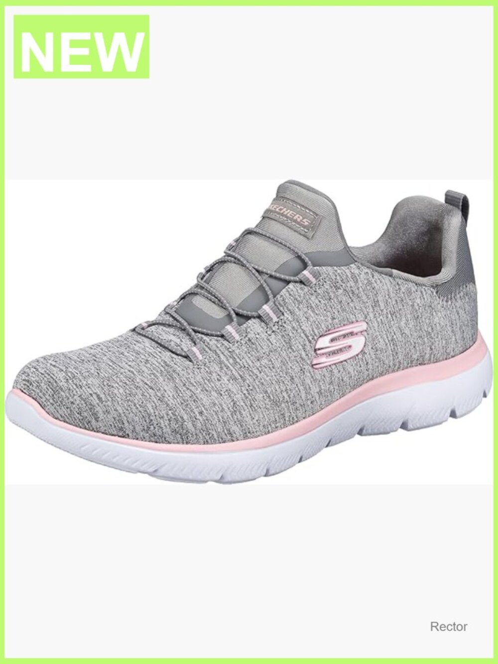 Women's Slip On Sneakers Memory Foam Cushioned Athletic Walking Shoe Bungee Lace